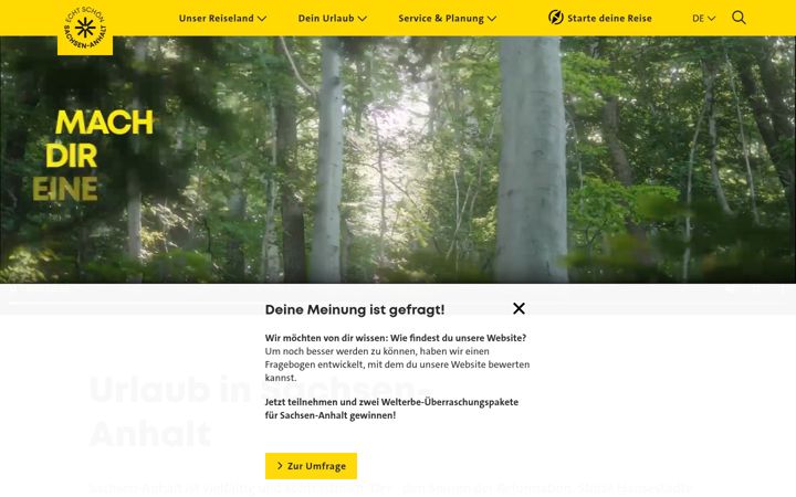 Screenshot of echtschoensachsenanhalt.de