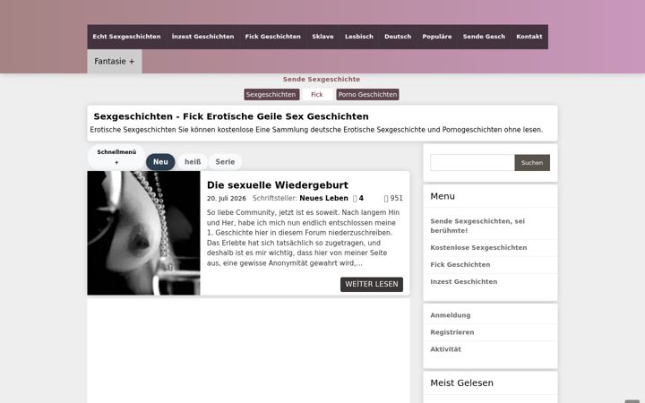 Screenshot of echtsexgeschichten.net