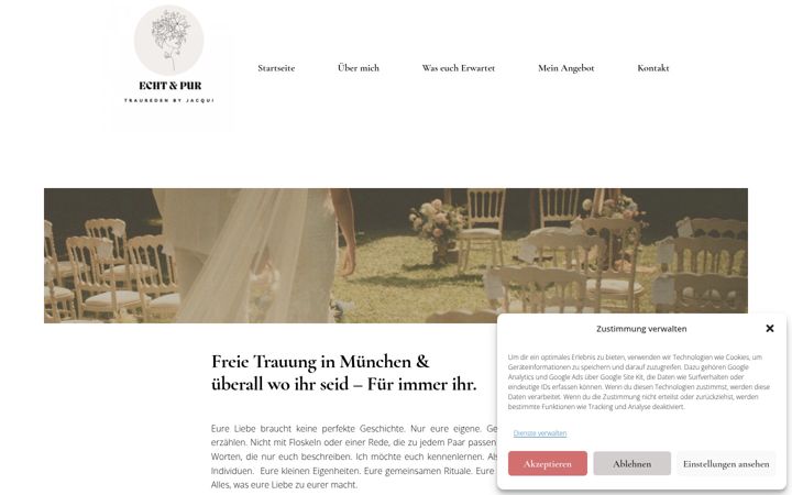Screenshot of echtundpur.de