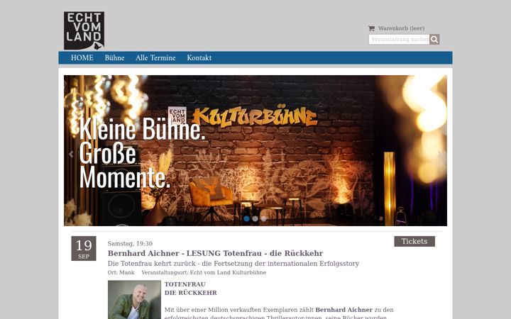 Screenshot of echtvomland-kultur.at