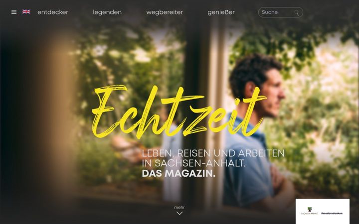 Snimka zaslona za echtzeit-sachsen-anhalt.de