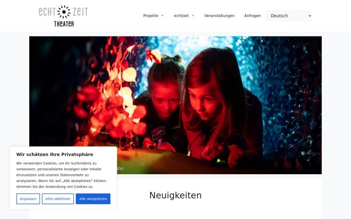 Screenshot of echtzeit-theater.de
