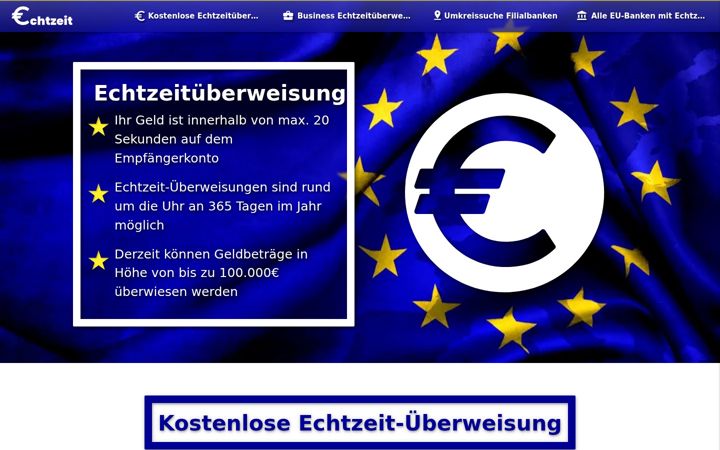 Screenshot di echtzeitueberweisung.eu