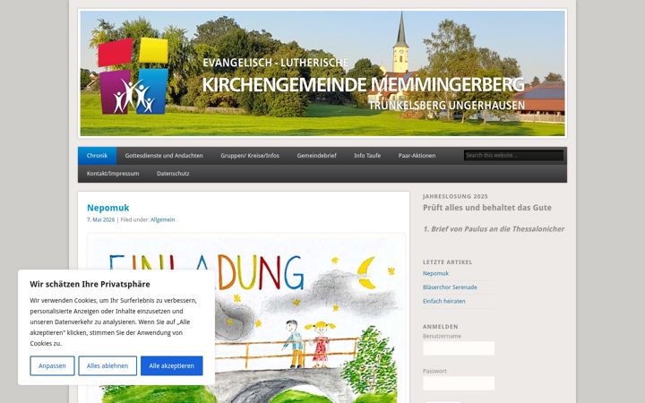 Screenshot of echurch-mmberg.de
