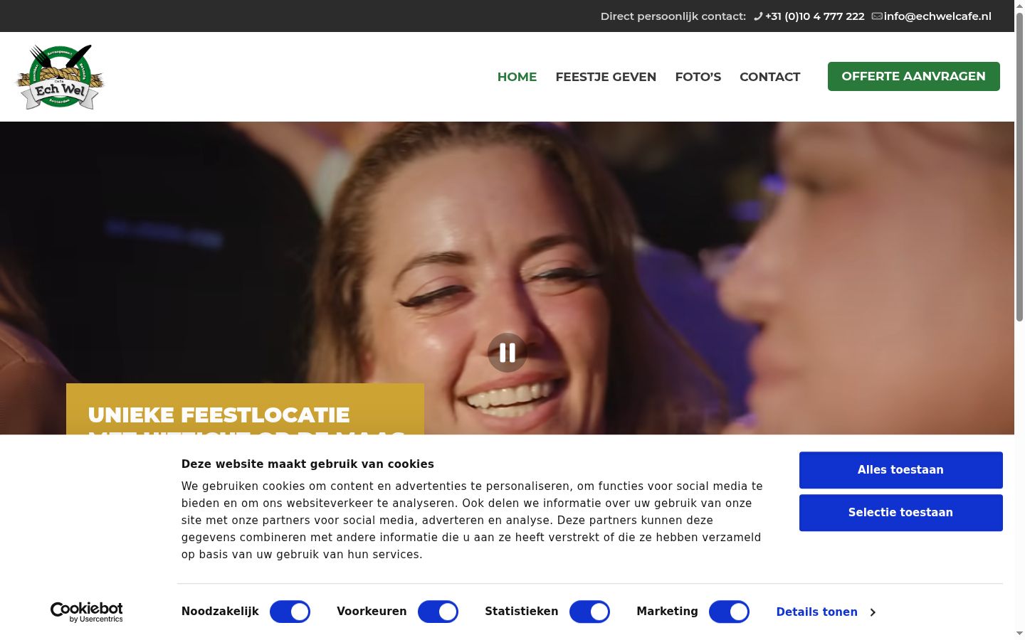 Screenshot tal-banner tal-kunsens muri qabel kwalunkwe interazzjoni