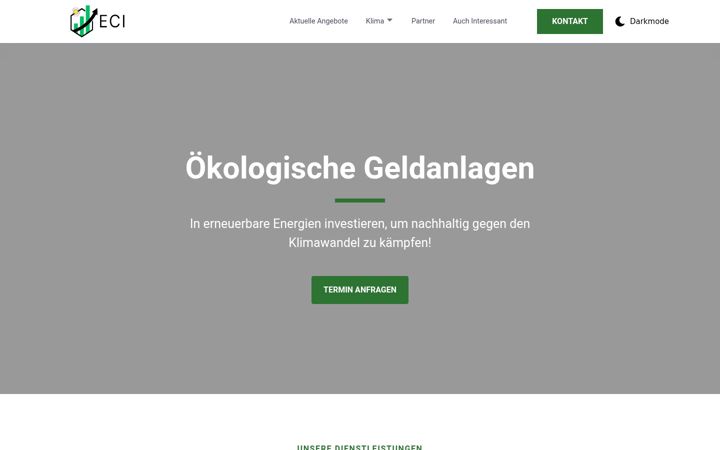 Screenshot of eci-invest.com