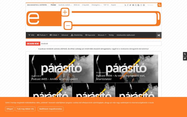 Screenshot of ecigitesztek.hu