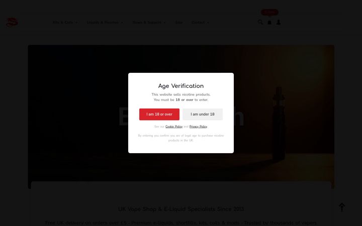 Screenshot of ecigswitch.co.uk