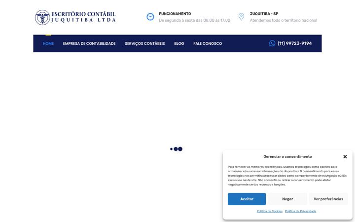 Screenshot του ecjcontabil.com.br