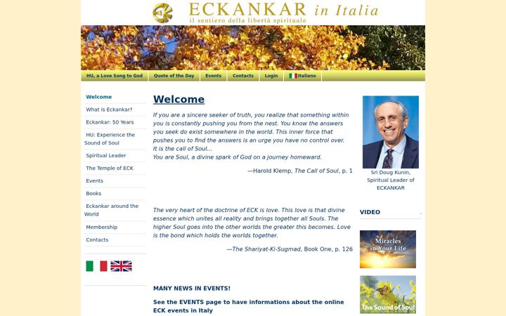 Screenshot of eckankar.it