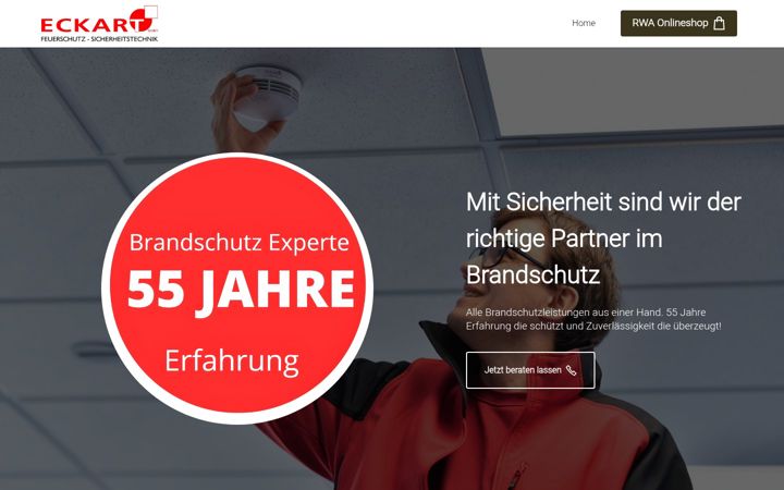Snimka zaslona za eckart-feuerschutz.de