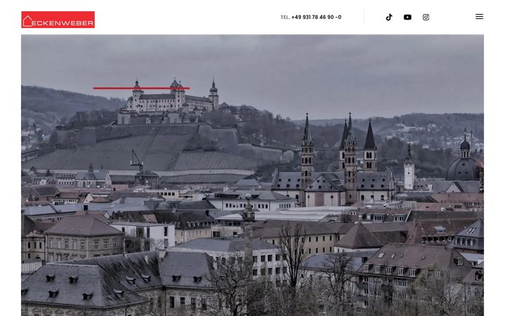 Screenshot of eckenweber.de