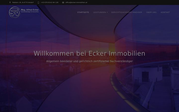 Screenshot of ecker-immobilien.at