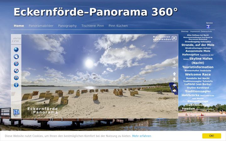 Screenshot of eckernfoerde-panorama.de