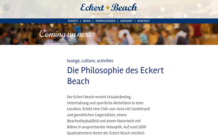 Snimka zaslona za eckert-beach.de