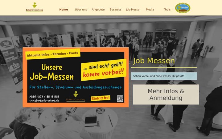 Snimka zaslona za eckert-coaching.de