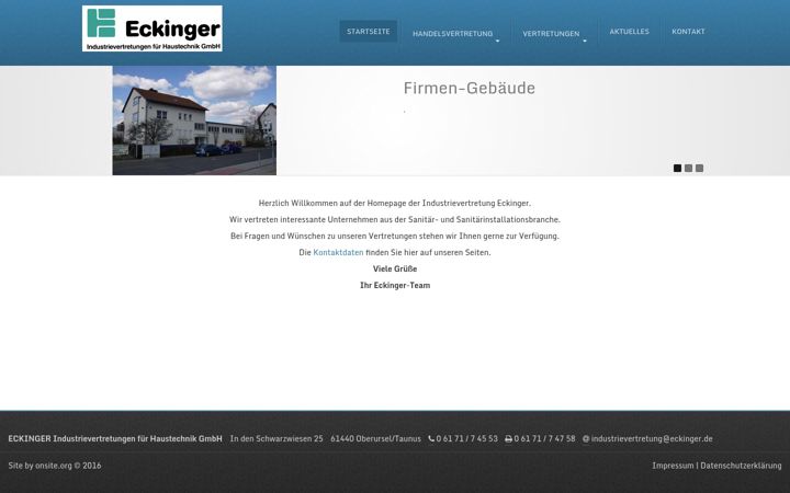 Screenshot of eckinger.de