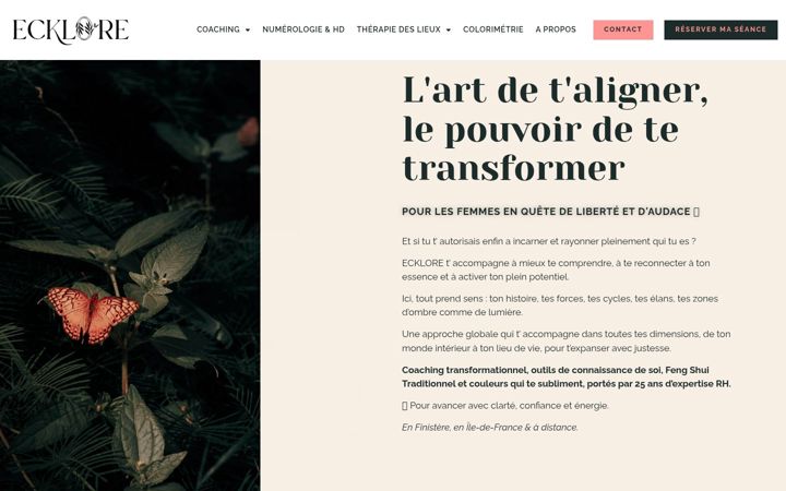 Screenshot of ecklore.fr