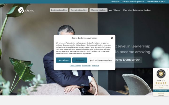 Екранна снимка на eckmann-consulting.de
