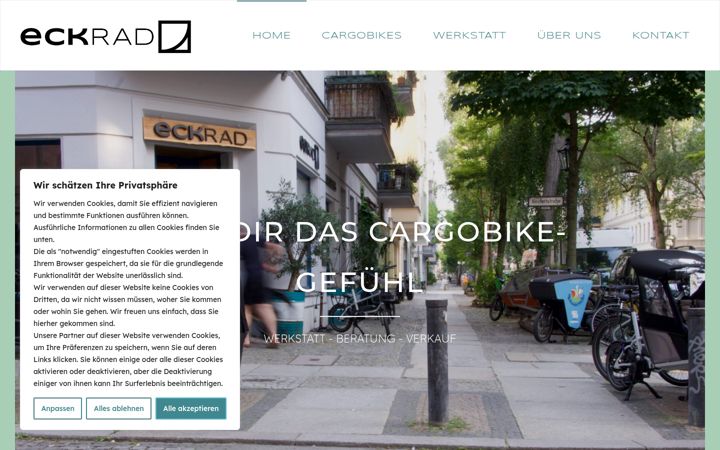 Screenshot of eckrad-berlin.de