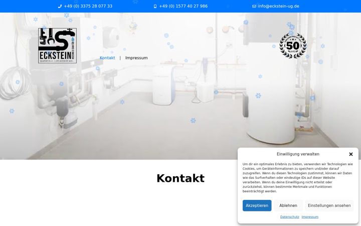 Snimka zaslona za eckstein-ug.de