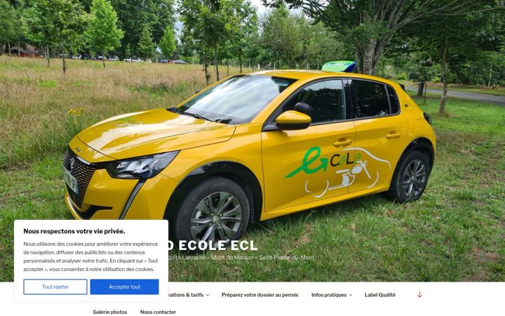 Screenshot of ecl-autoecole.fr