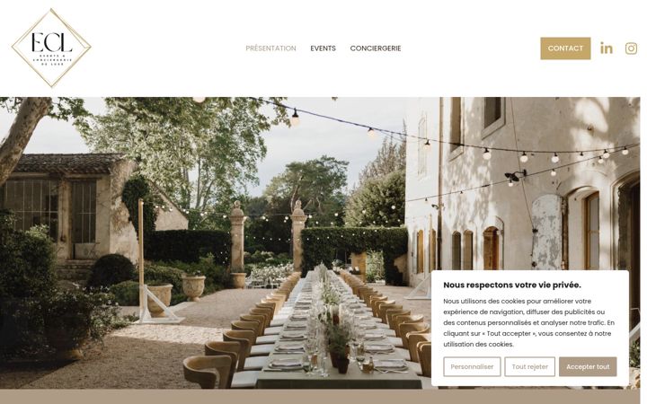 Screenshot of ecl-eventsconciergerie.com