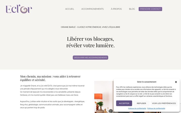 Screenshot of ecl-or.fr