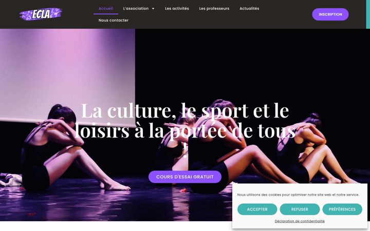 Screenshot of ecla-auriol.fr