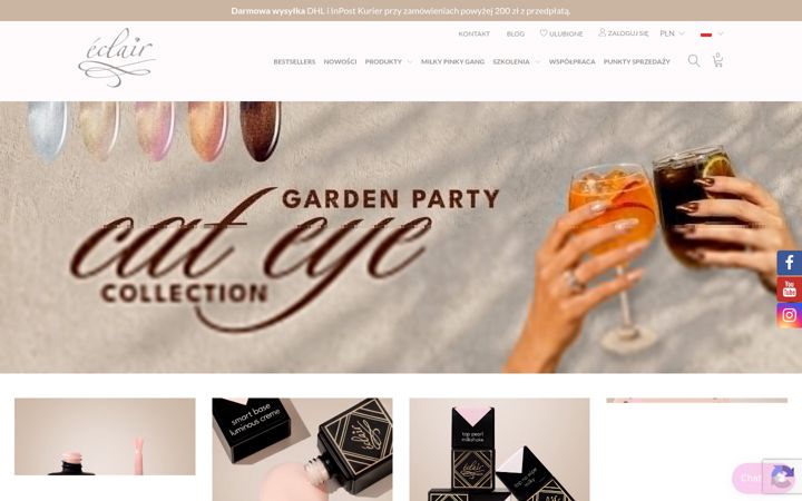 Ekrānuzņēmums no eclair-nail.com