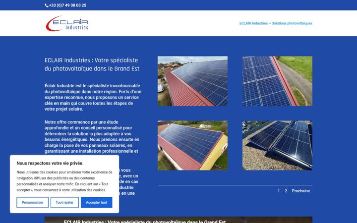 Screenshot of eclair-photovoltaique.fr
