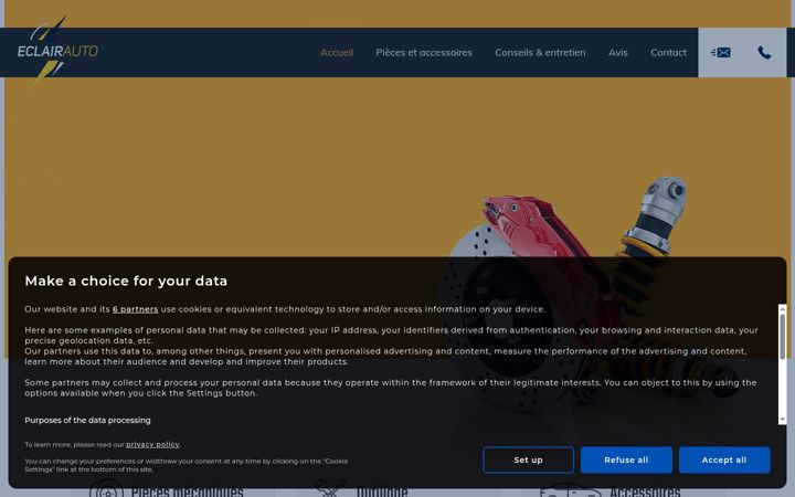 Screenshot of eclairauto.net
