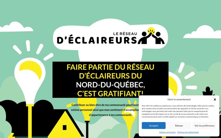 Ekrano kopija eclaireursndq.ca
