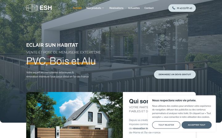 Screenshot of eclairsunhabitat.fr