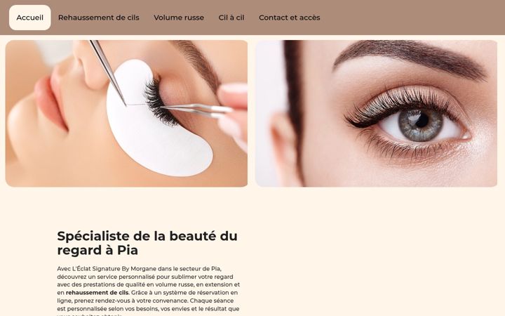 Screenshot of eclat-signature.fr