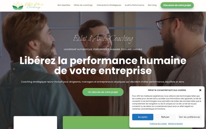 Screenshot of eclatdamescoaching.fr