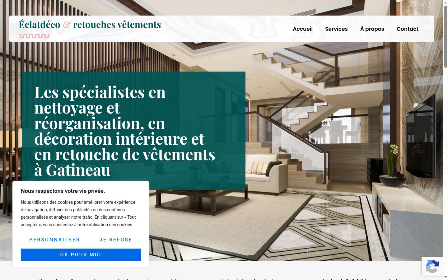 Screenshot des Einwilligungsbanners vor jeglicher Interaktion