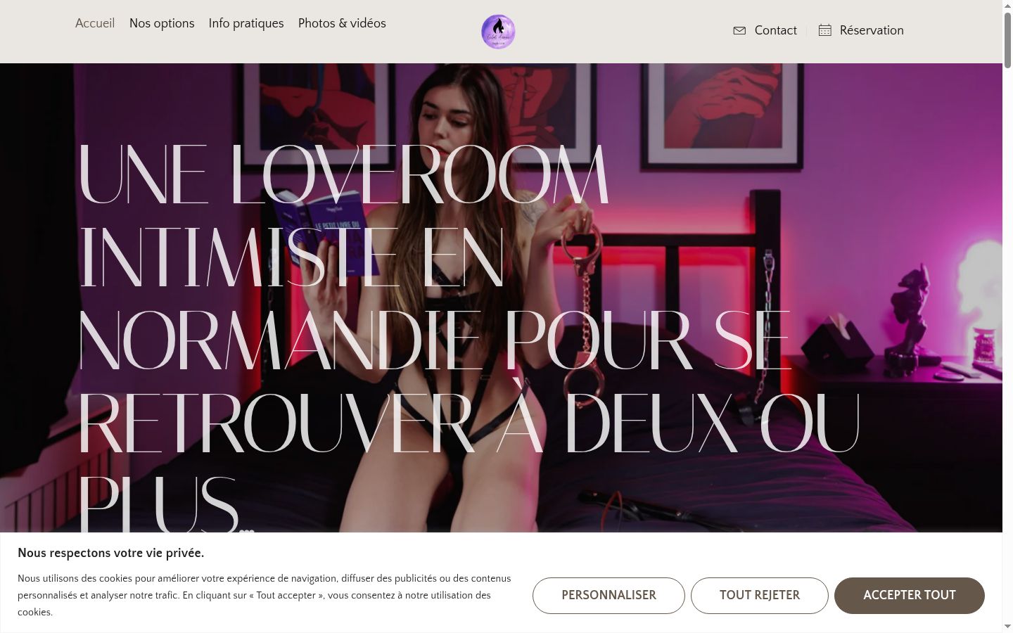Capture d'écran de la bannière de consentement affichée avant toute interaction