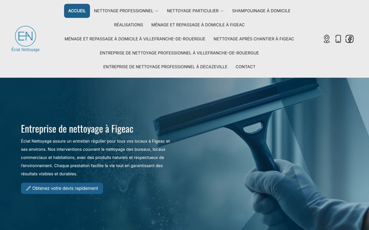 Screenshot of eclatnettoyage.net