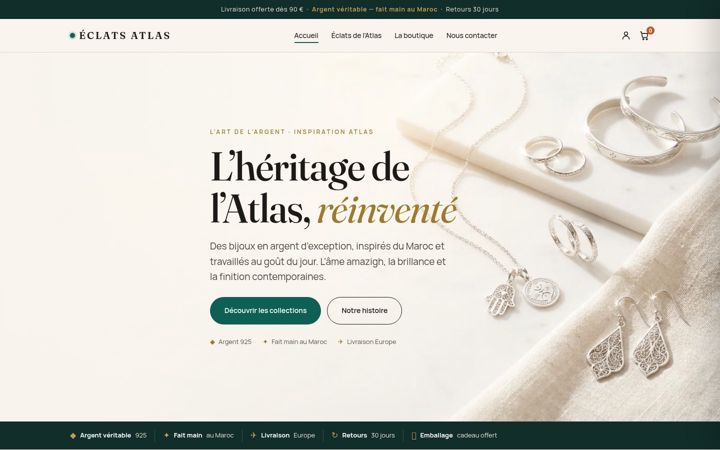 Screenshot of eclatsatlas.com