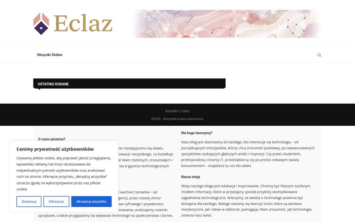 Screenshot of eclaz.pl