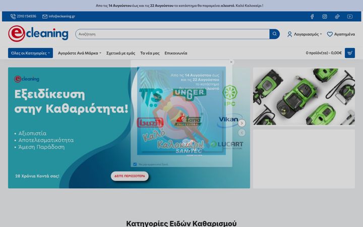 Screenshot of ecleaning.gr