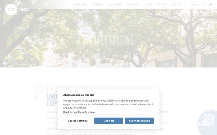 Screenshot of eclegal.pt