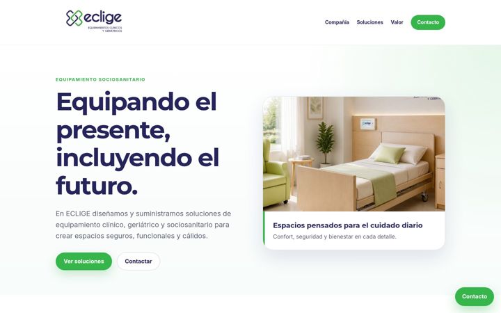 Screenshot of eclige.es
