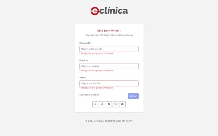 Screenshot of eclinica.app.br