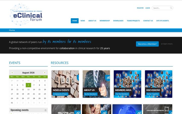 Snímek obrazovky eclinicalforum.org