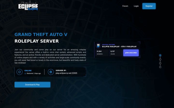 Screenshot of eclipse-rp.net