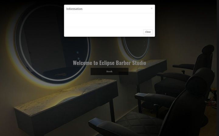Screenshot of eclipsebarberstudio.co.uk