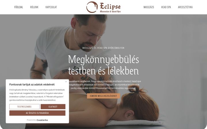 Ekraanipilt saidist eclipsecare.hu