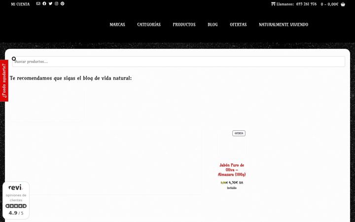Screenshot of eclipsecosmetica.es